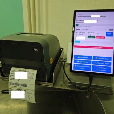 Evidence materiálu a servisní intervaly